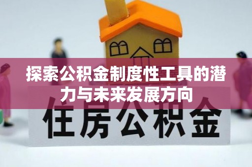 格尔木探索公积金制度性工具的潜力与未来发展方向