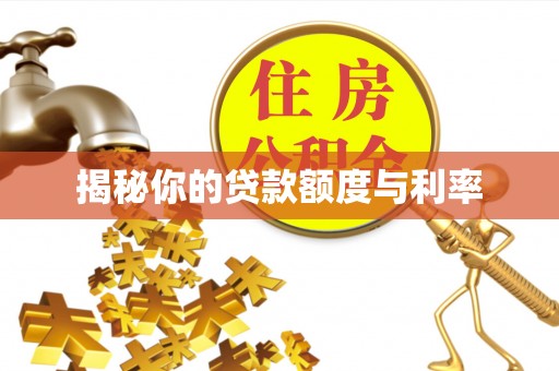 格尔木揭秘你的贷款额度与利率