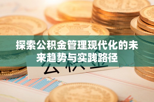 格尔木探索公积金管理现代化的未来趋势与实践路径